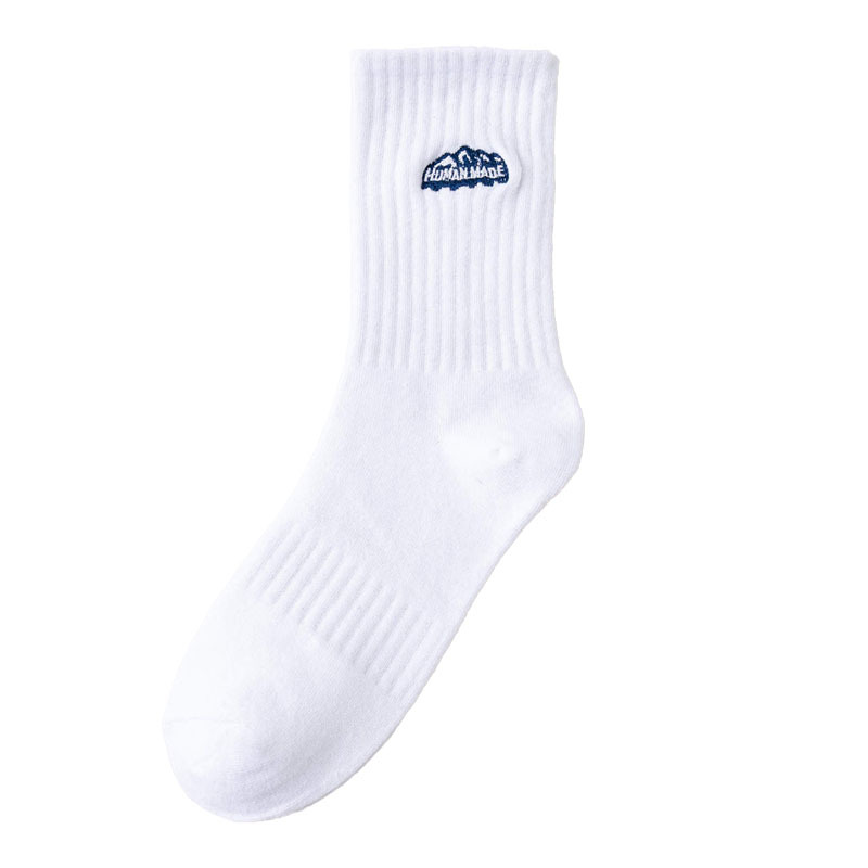 Snow Mountain Sports Japanese All-match Men's and Women's Mid-size Stockings ins Thick Line Internet Popular Fashionable Lovers Socks Autumn and Winter