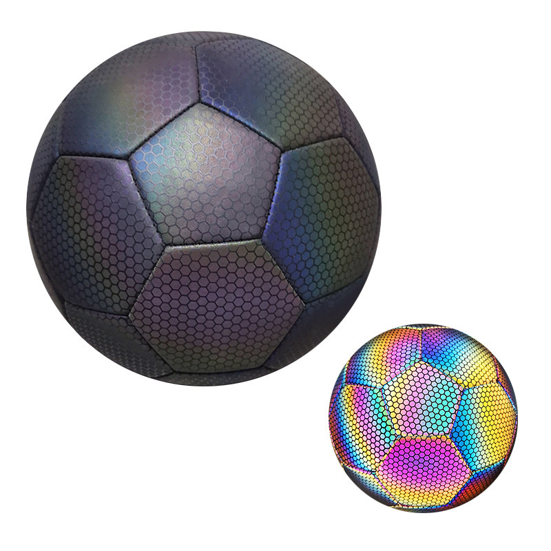 Cross-border No. 5 color luminous reflective luminous football children's primary school students competition training special football wholesale