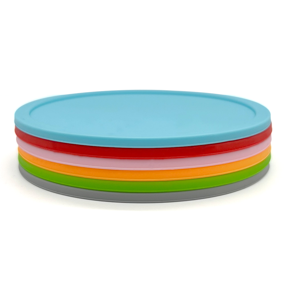 Silicone Coaster Round Mat Non-Slip Heat Insulation 6cm9cm10cm12cm18cm Printable Logo Advertising Anti-Spill Coaster