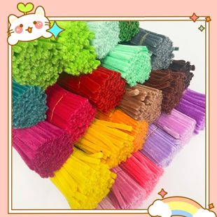 Encryption Twist Bar Wholesale Color Plush Strip Children's Handmade DIY Creative Material Toy Environmentally Friendly Hair Root Tops