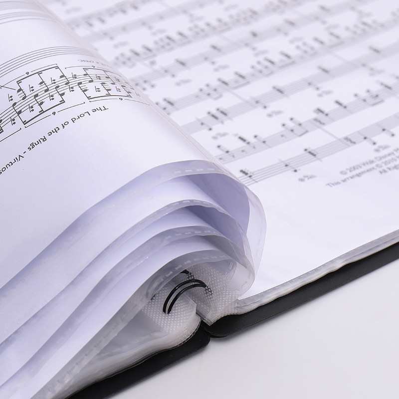 曲譜楽譜クリップポケットページピアノ譜ファイルa 4琴譜クリップ大容量音楽資料収納帳卸売り|undefined