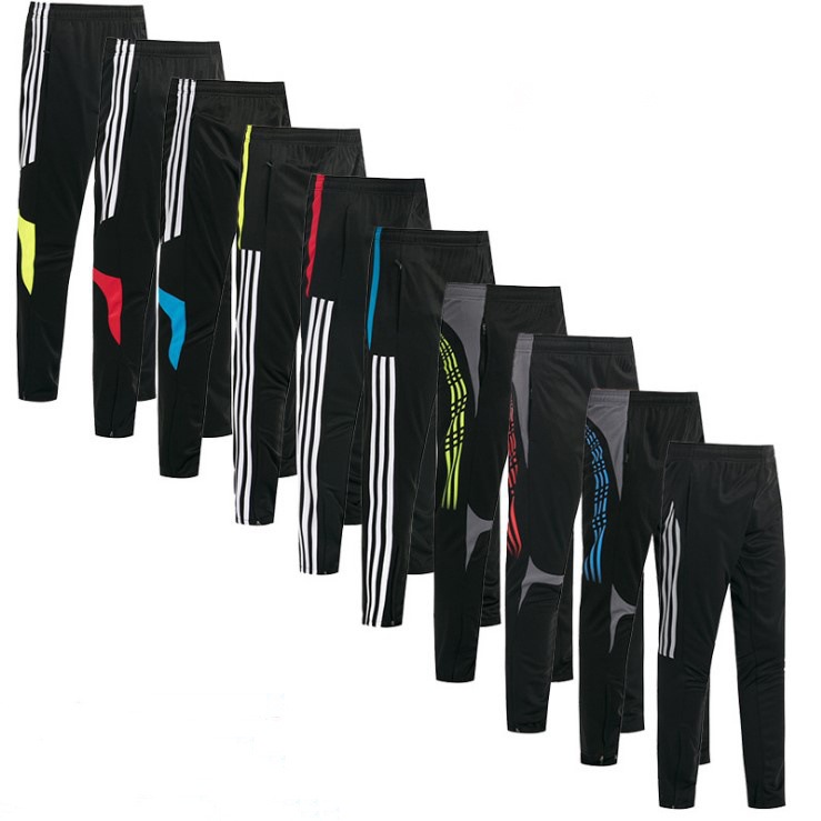 Wholesale sports trousers men's leggings football training pants leggings running fitness pants sports trousers