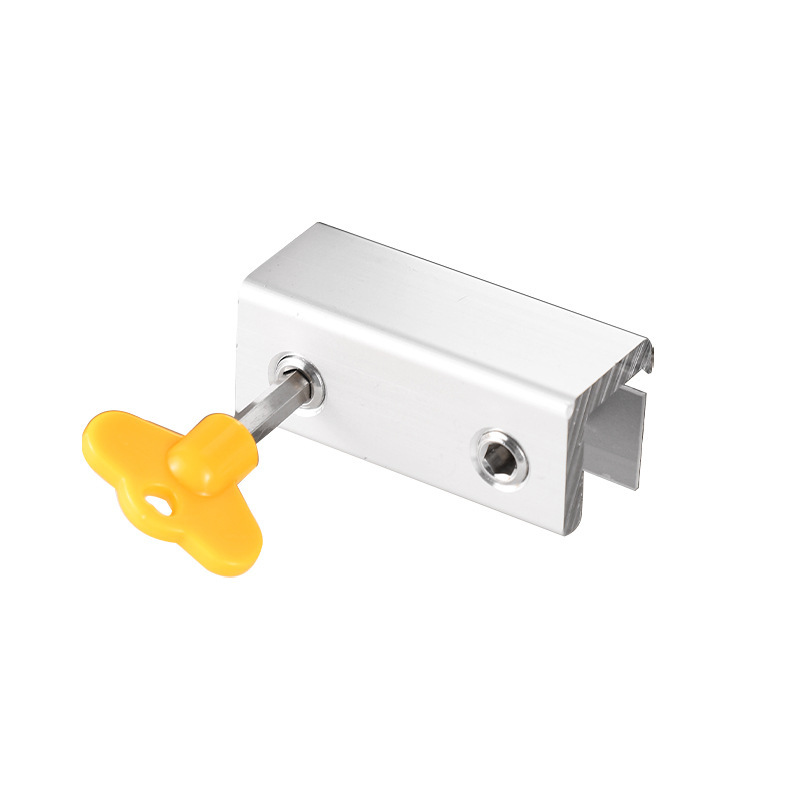 Window lock stopper aluminum alloy door and window lock clip child safety protection non-perforated stainless steel anti-theft chain