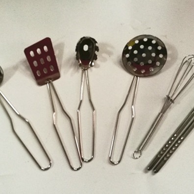 Stainless steel cooking small shovel spoon colander spoon soup spoon mini egg beater tool spoon hardware accessories