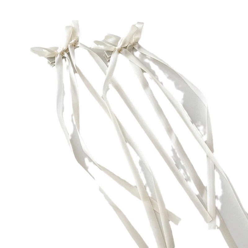 Sweet girl double ponytail tie hair polyester ribbon headdress pink strap tie hair rope bow ribbon braided hair