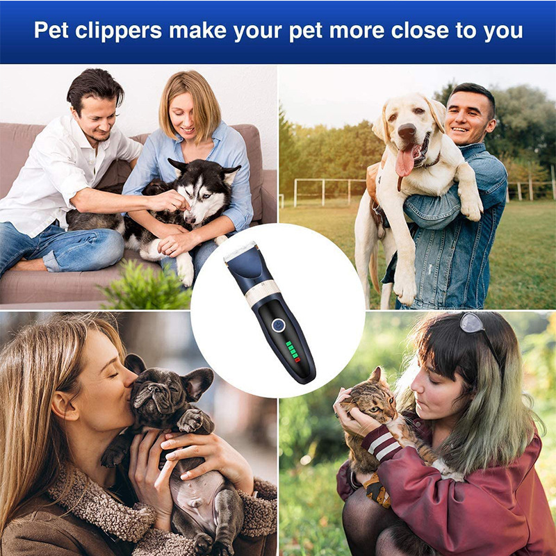 Pet Hair Clipper pet Shaver suit pet grooming cat and dog haircut scissors electric hair clipper foot hair pusher