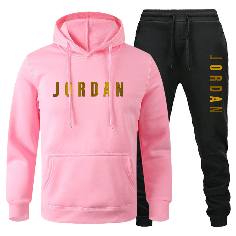2022 Cross-border AliExpress Hot Sweater Suit Autumn and Winter Fashion European and American Men's Casual Sports Hoodie Suit