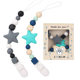 Silicone teether pacifier chain