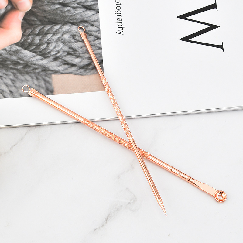 Factory wholesale acne needle acne needle 4-piece set acne needle beauty tools rose gold acne Needle suit