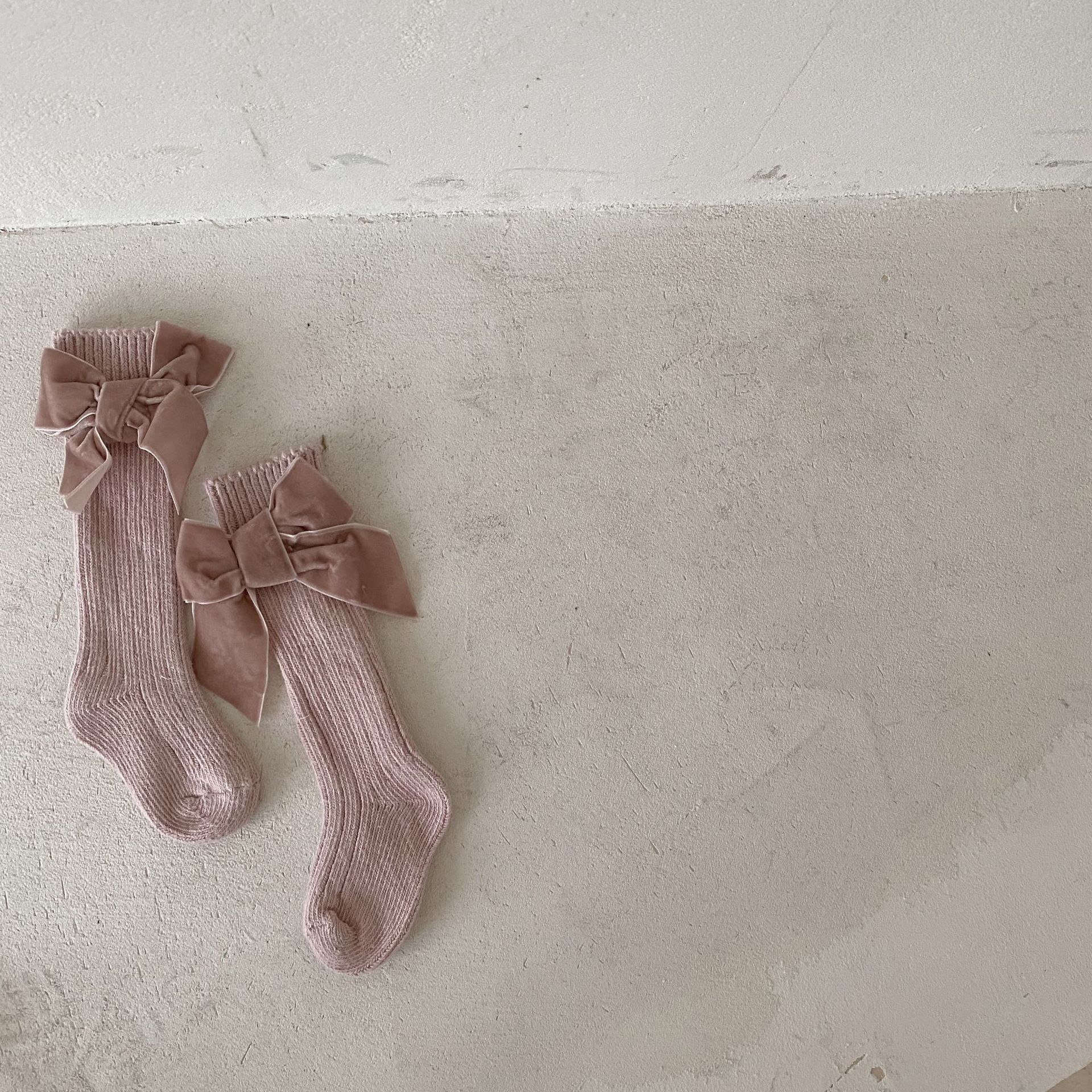Children's socks stockings baby girl socks baby bowknot floor socks