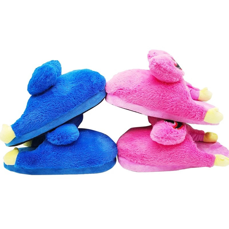 Half Pack Plush Bobby Slippers poppy playtime Home Daily Cotton Shoes for Men and Women Couple Thick Sole Mao Shoes