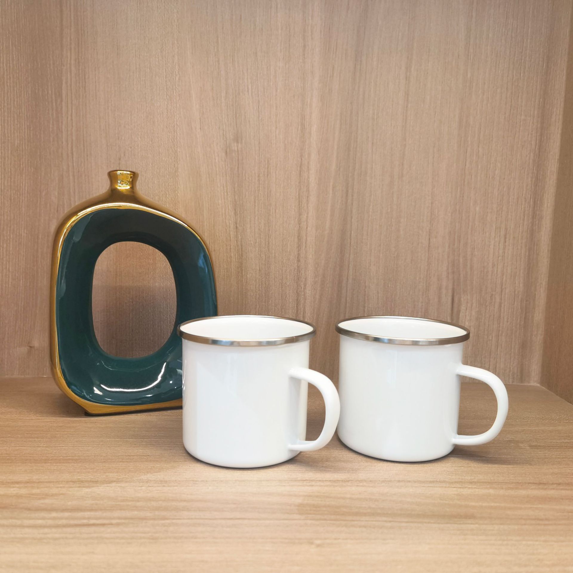 Heat transfer Cup wholesale coated cup white Cup mug DIY Image cup color change Cup wholesale retro enamel cup