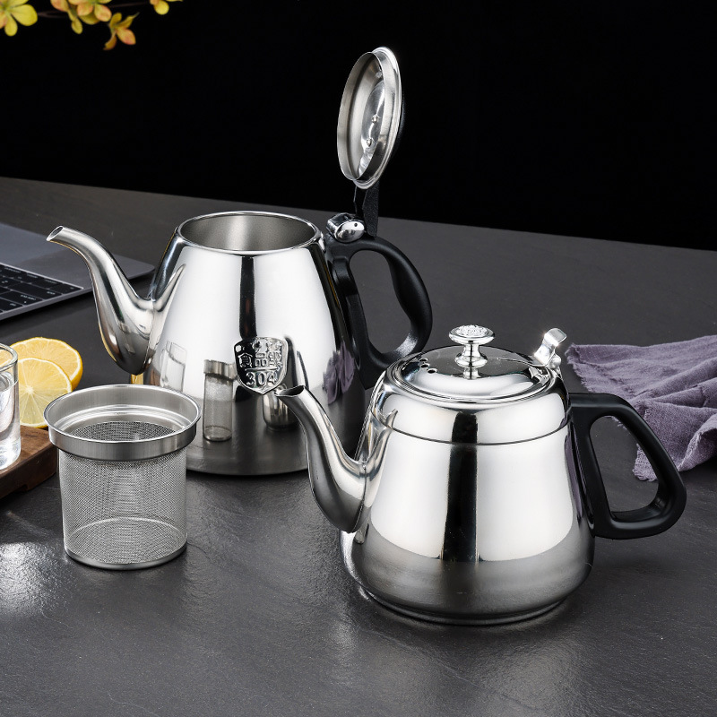 304 stainless steel teapot teapot with filter Restaurant Hotel Hotel commercial tea kettle induction cooker kettle