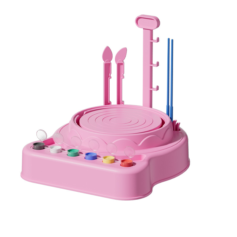 Cross-border soft clay handmade clay children's pottery machine toy set for primary school students diy painted drawing embryo