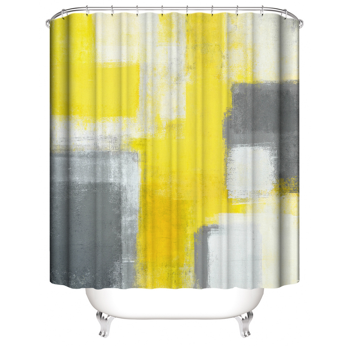 Cross-border new graffiti sketch shower curtain suit printing shower curtain factory wholesale bathroom curtain partition shower cover