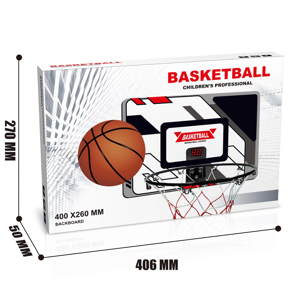 Amazon children's basketball frame indoor punch-free wall-mounted outdoor dunk iron basketball stand shooting toy