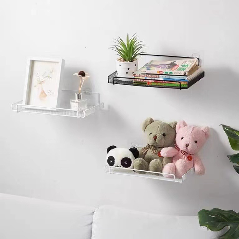 Iron Punch-Free Router Rack Wall-Mounted Set-Top Box WiFi Storage Rack Multi-Function TV Accessories Storage Rack