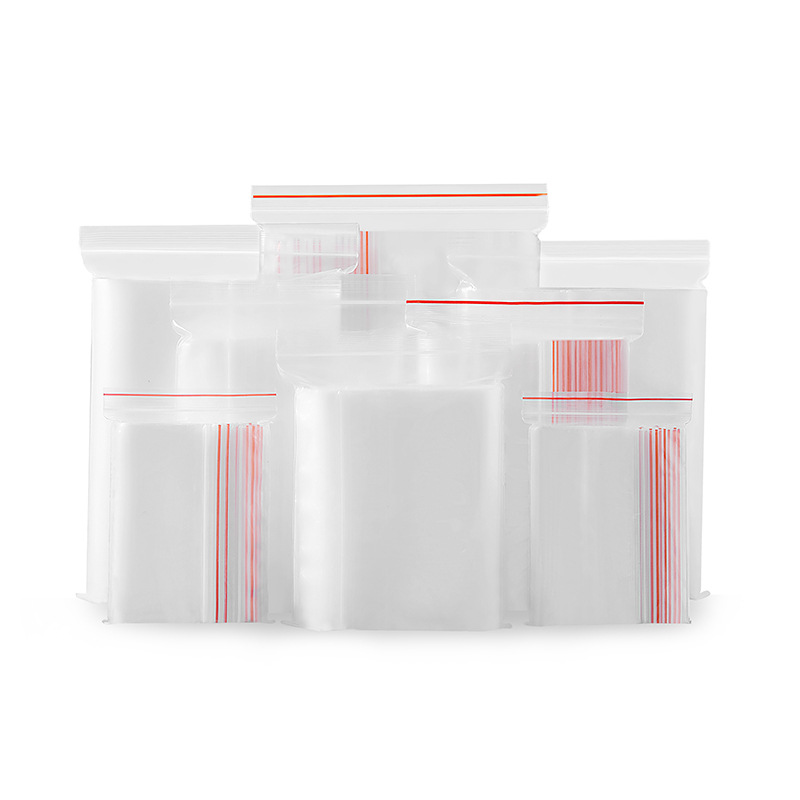 in stock wholesale plastic packaging bags clothing accessories sealed bags sealed bags food pe transparent self-sealing bag manufacturers