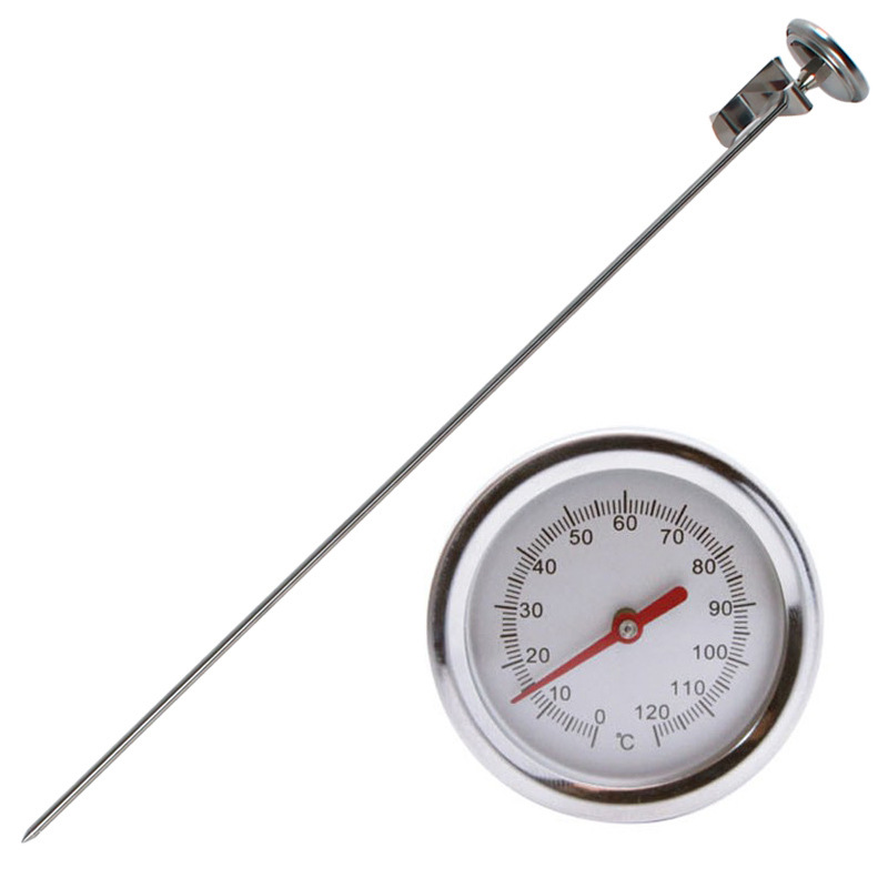 Center Thermometer Super Long Probe 50cm Food Soymilk Stainless Steel Water Thermometer Soil Compost Thermometer