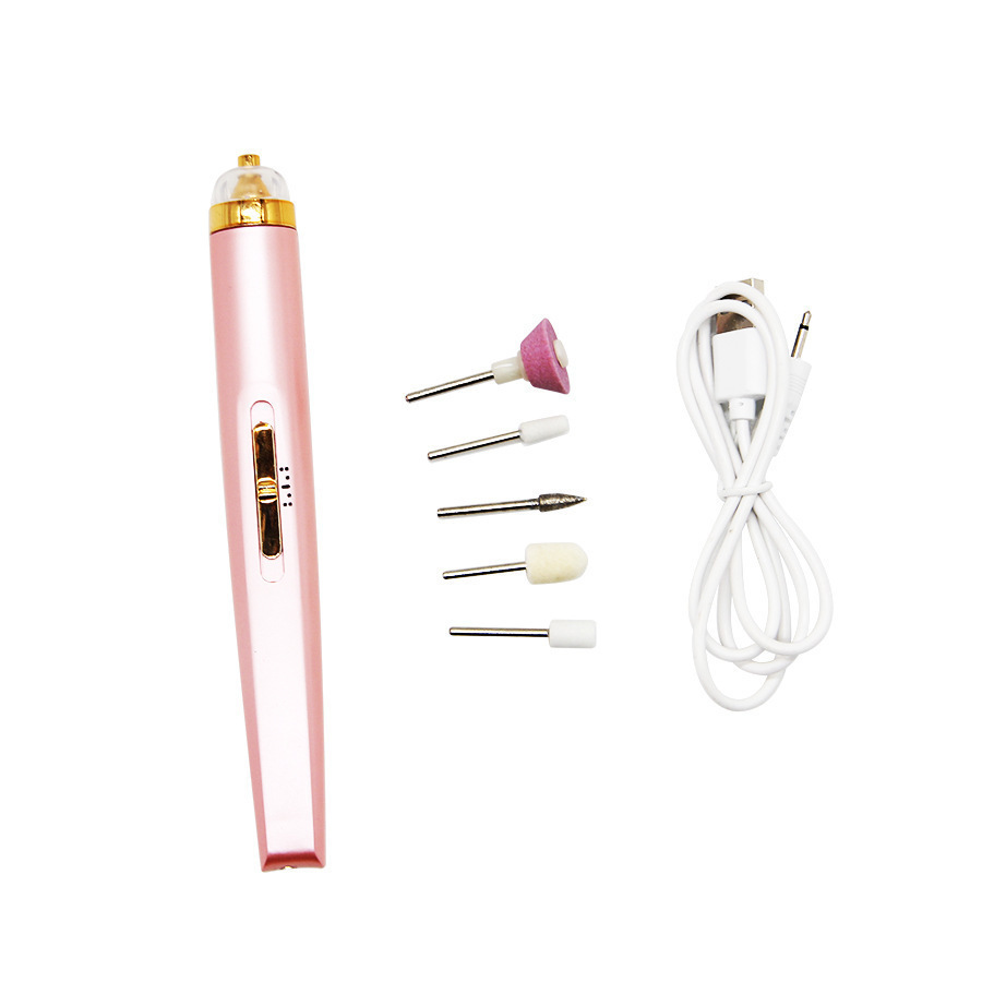 Preferred New Flawless five-in-one electric nail grinder with light nail beauty instrument polishing polishing rechargeable nail polish