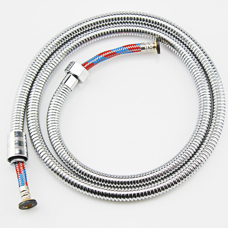 Stainless steel shower tube explosion-proof rain shower hose 1.5 meters 2 meters shower head bath metal explosion-proof tube