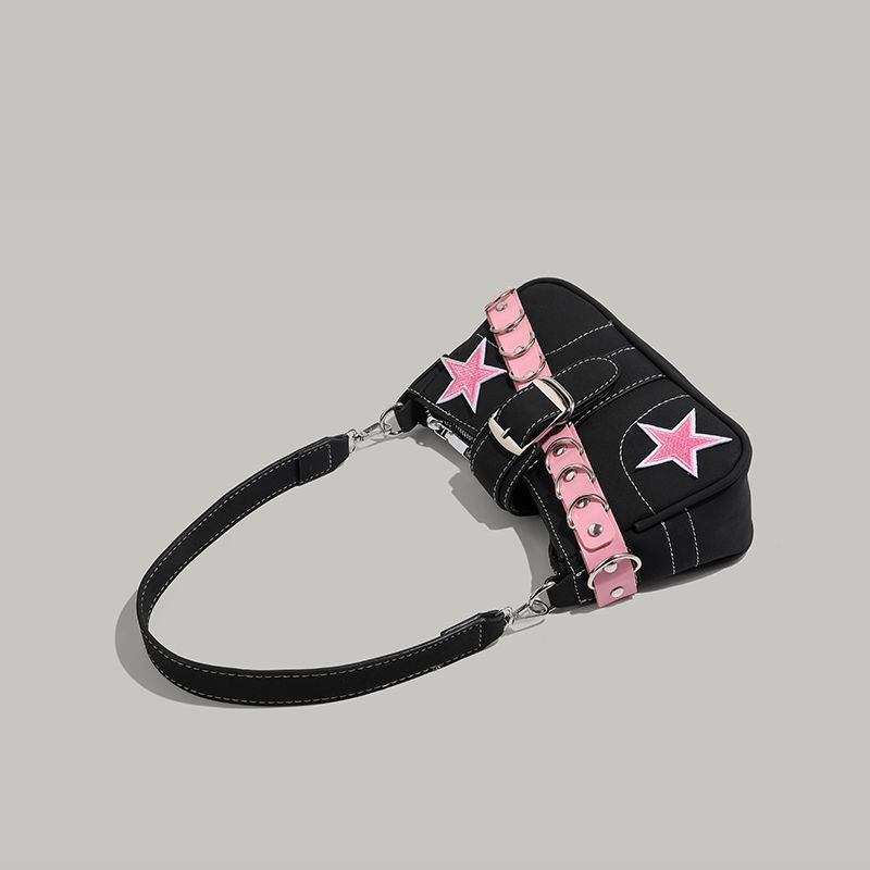 Internet Celebrity Original Niche Design One-shoulder Baguette Bag for Women 2023 New Y2k Sweet Cool Sexy High-end Armpit Bag