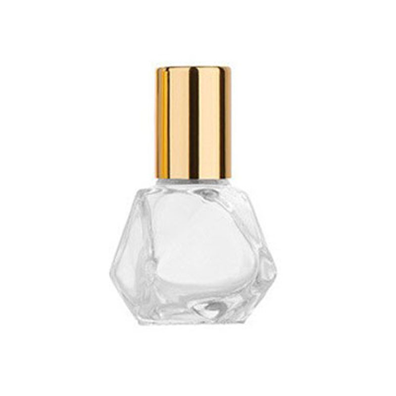 in stock 8ml Diamond Glass Roller Bead Bottle Perfume Walking Bead Oil Bottle Cosmetic Perfume Bottled