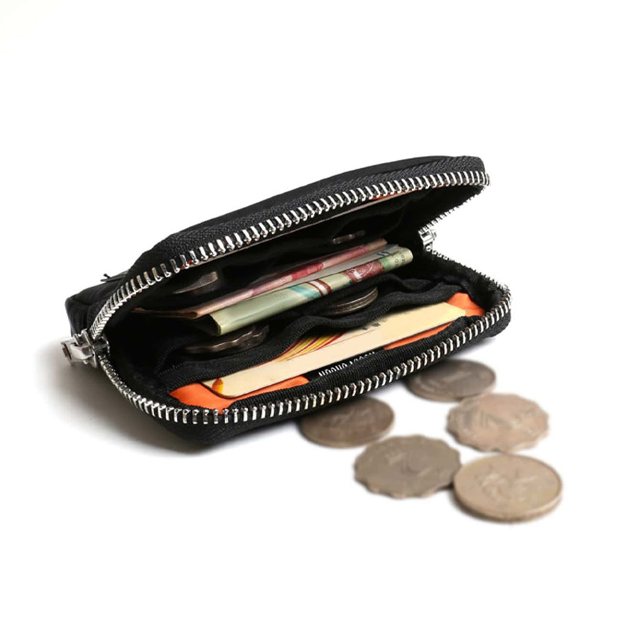 Simple and compact multi-functional Coin Coin purse hand-held RFID anti-theft card swiping bag mini key storage bag_voghion.com