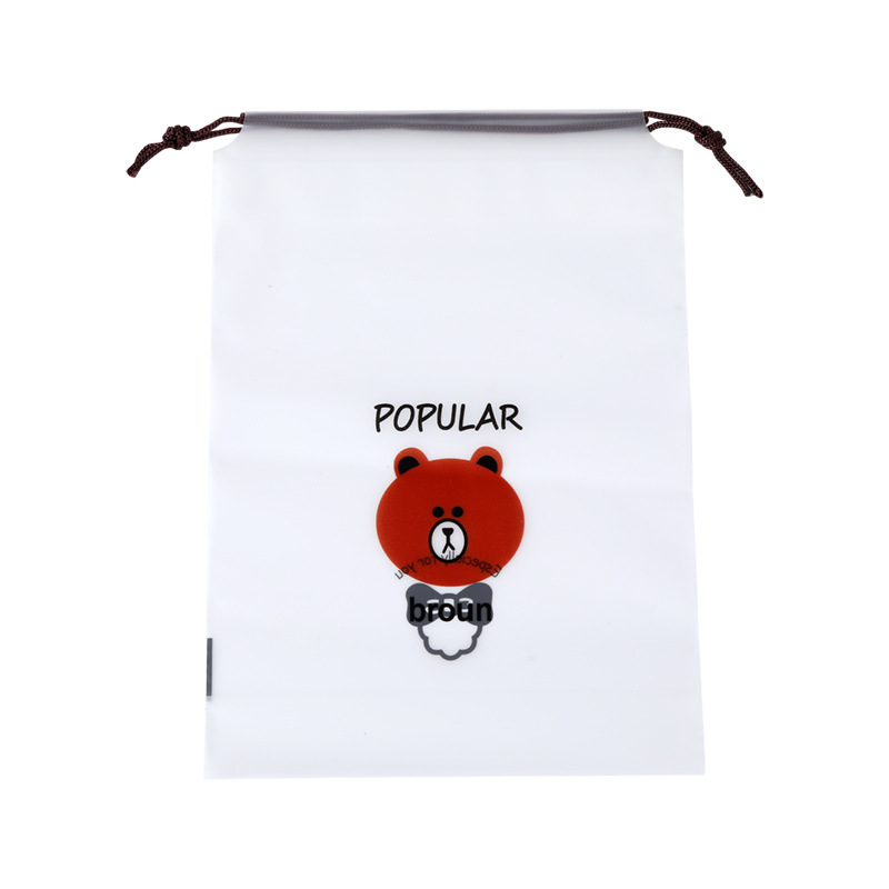 Frosted drawstring drawstring bag clothes shoes dustproof drawstring packing bag socks underwear packing bag travel storage bag