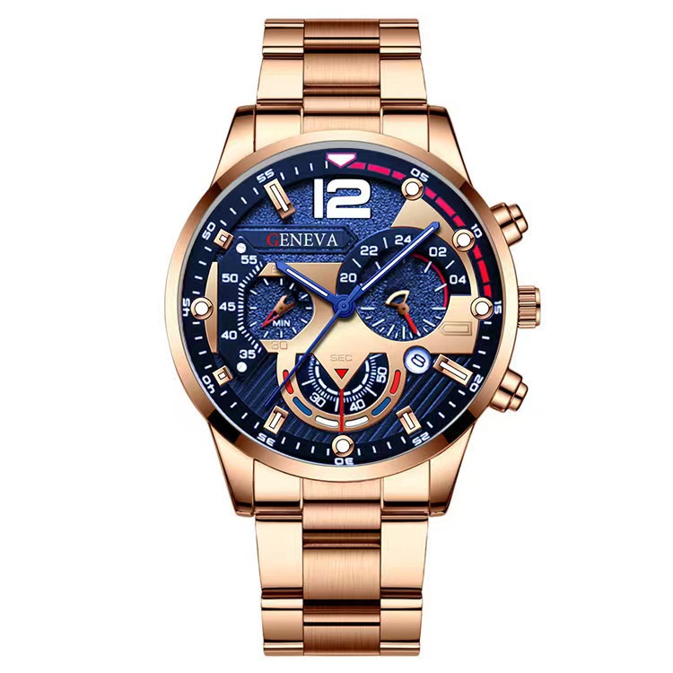 New generation of cross-border explosions men's watches fashion stainless steel with business watches luminous pointer