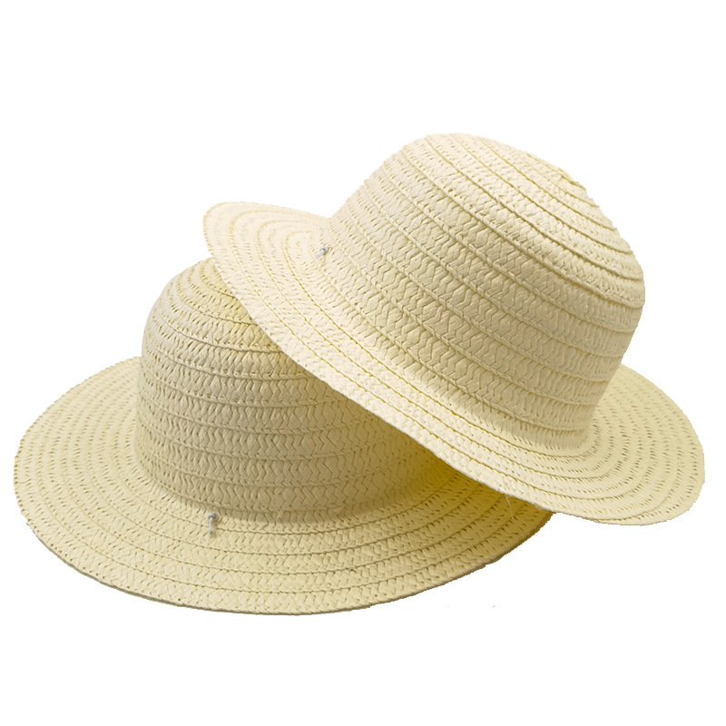 Children's painted graffiti hand-painted straw hat diy painting coloring hat night market stall painting stall toys wholesale