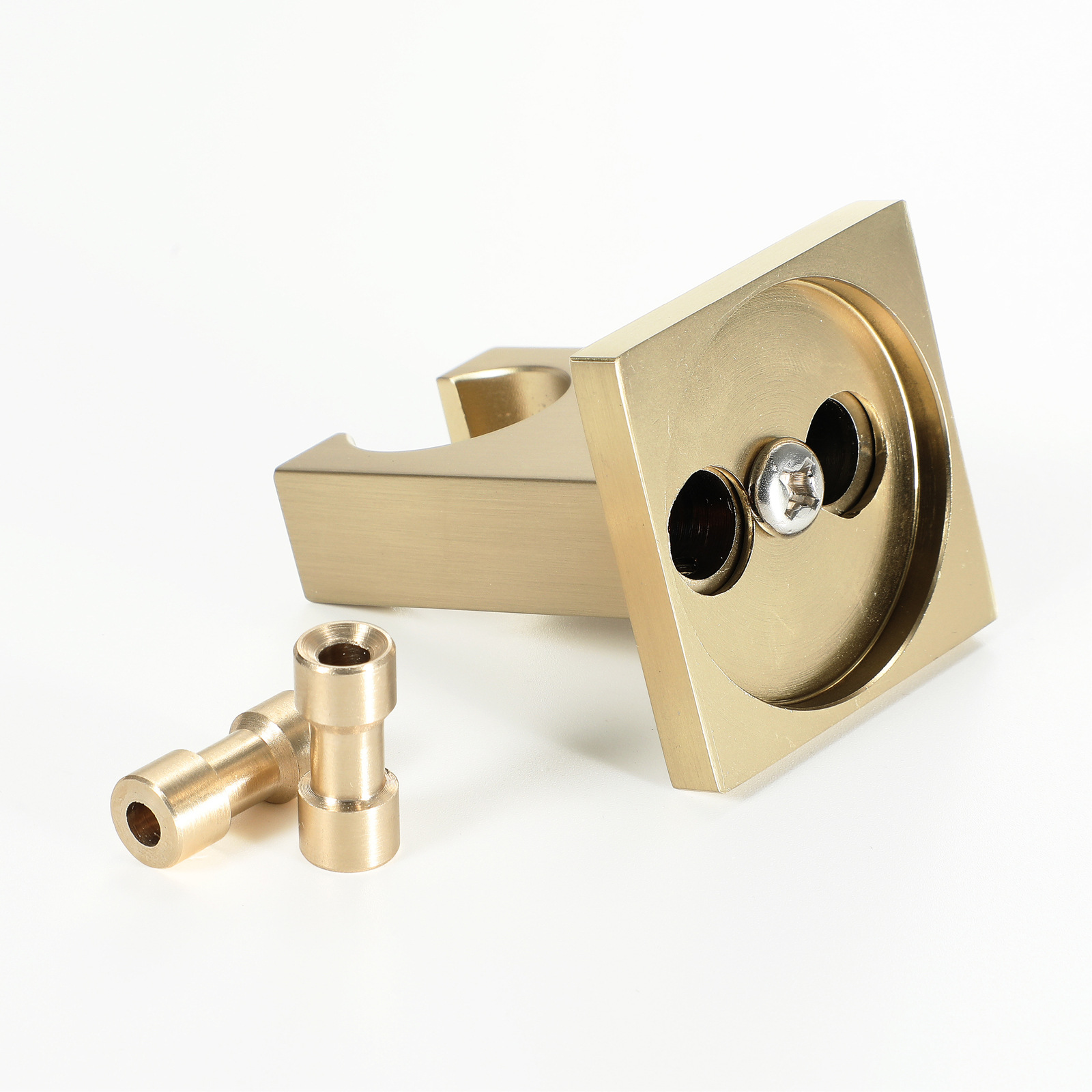 HIDEEP copper shower seat open and concealed shower accessories manufacturers wholesale brushed gold simple HIHSPJ04