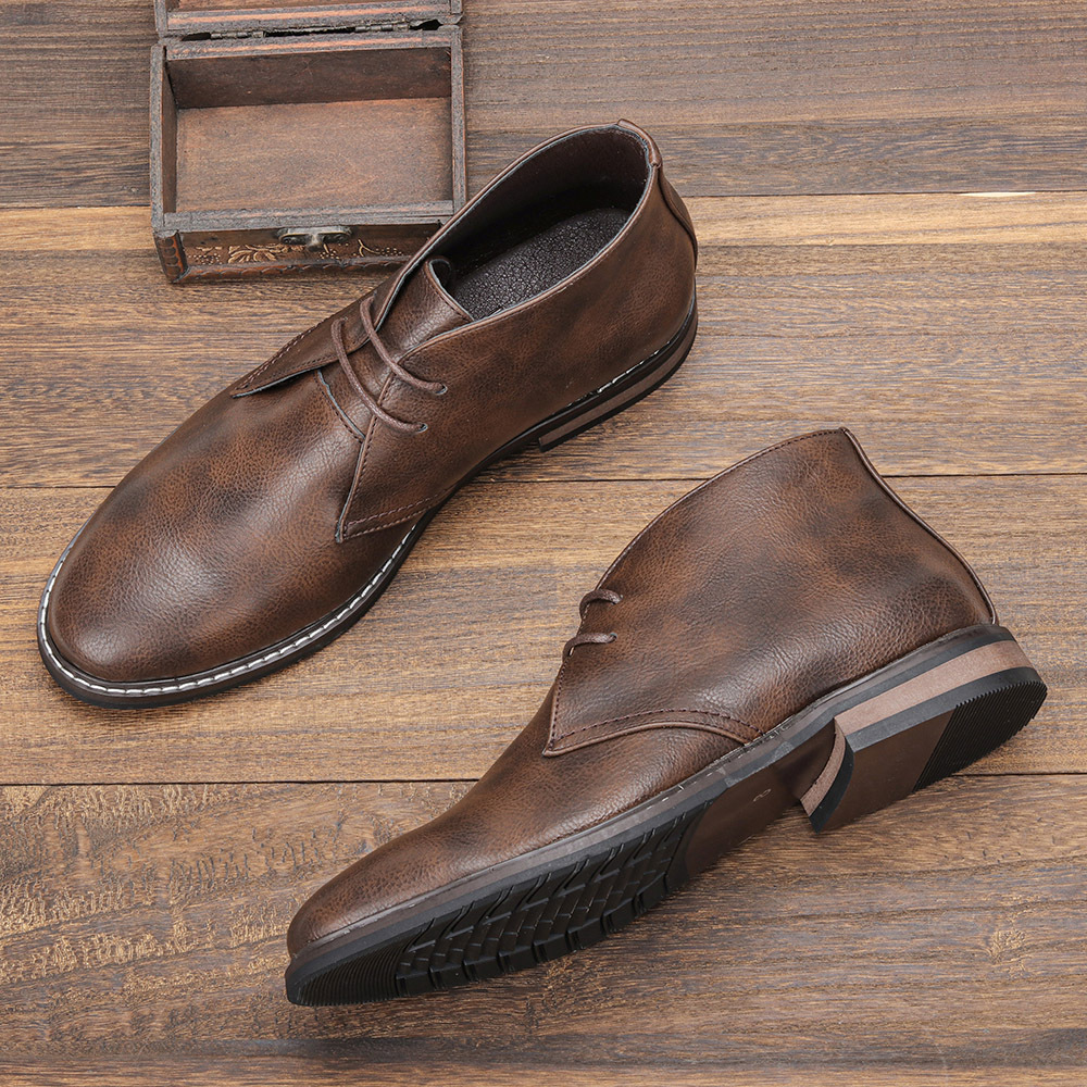 Foreign Trade Men's Desert Boots Retro Men's Shoes Spring Large Size Short Boots Cross-border Amazon Independent Station Explosions Leather Boots