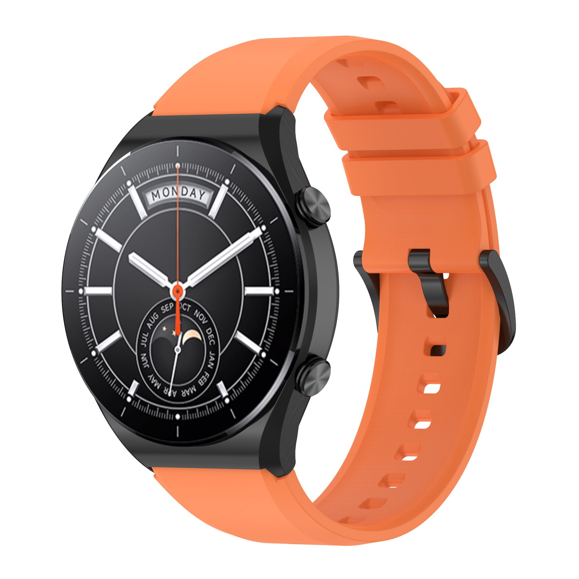 適用小米watch S1硅膠錶帶watch S1 active官方凸頭硅膠錶帶22MM