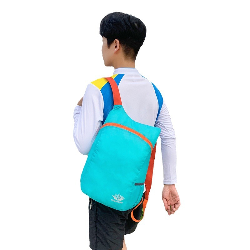 Walking Cross-border Outdoor Cycling Bag Ultra Light Oxford Cloth Mountaineering Skin Bag Water-repellent Foldable Mountaineering Backpack