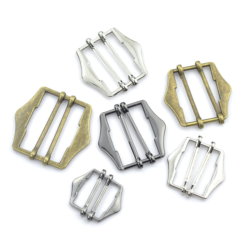 Metal Japanese Suit Vest Belt Elasticity Adjusting Buckle Four-stop Figure Buckle Decorative Accessories Tightening Artifact
