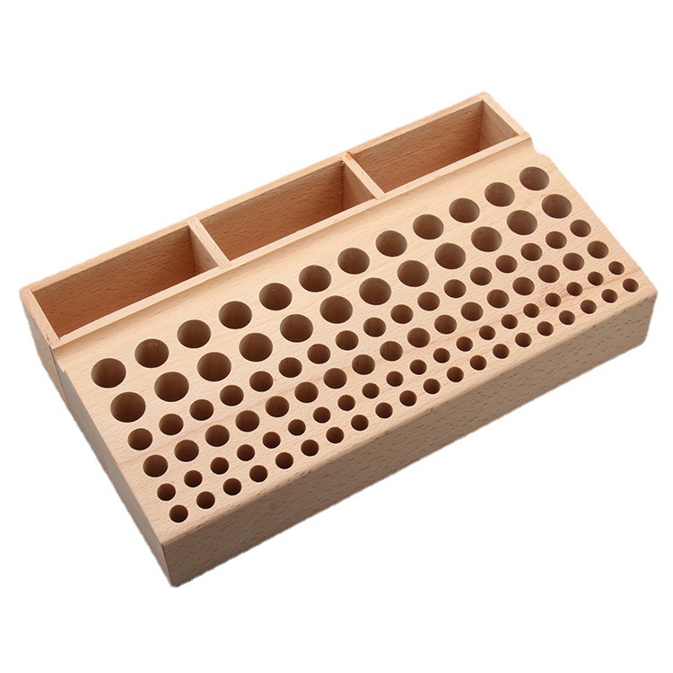 Leather Tools 46/98 Holes Groove Beech Tool Rack Leather Carving Punch Diamond Chop Storage Tools