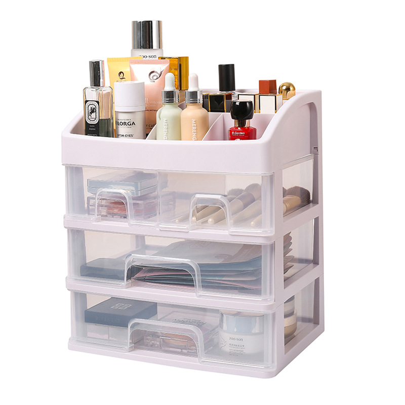 Plastic storage box student journal sundries dressing table dormitory writing desk storage rack desktop storage organizing box