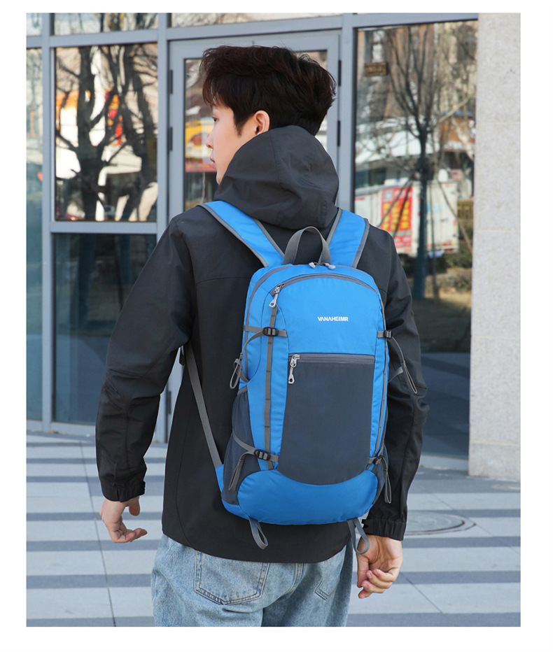 Nuova borsa pieghevole transfrontaliera Borsa da alpinismo leggera multifunzionale per esterni Zaino pieghevole da viaggio Zaino da giorno antispruzzo_voghion.com
