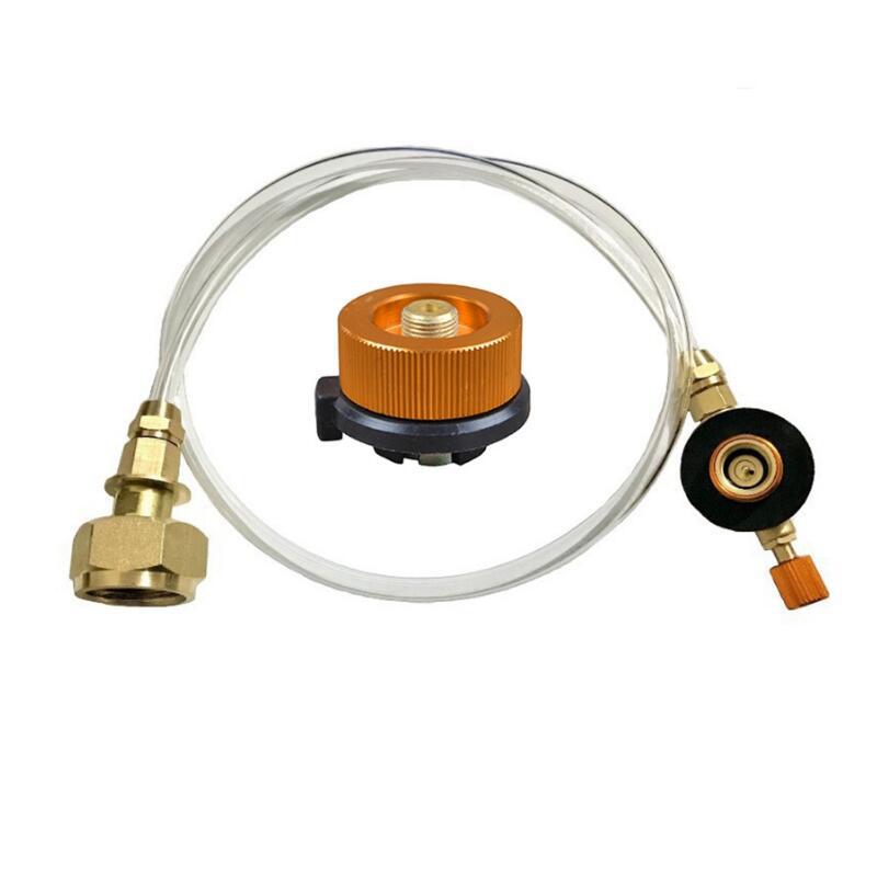 Outdoor export EU German standard outdoor stove head flat tank gas tank converter inflation valve accessories connector connecting pipe