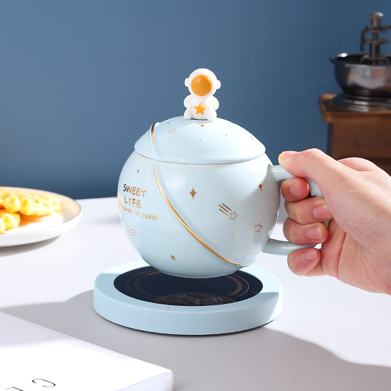 55 degrees planet thermostatic cup warm Cup heating Cup cushion space thermostatic Cup star Cup hand gift antler glass
