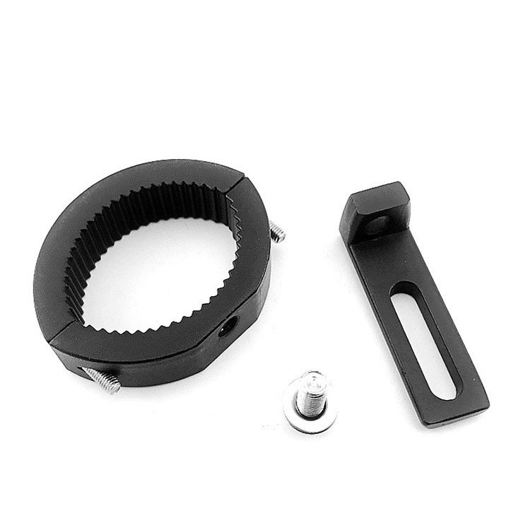 Cross-border motorcycle spotlight bracket fixture single hole aluminum alloy bumper damping LED pipe clamp extension bracket