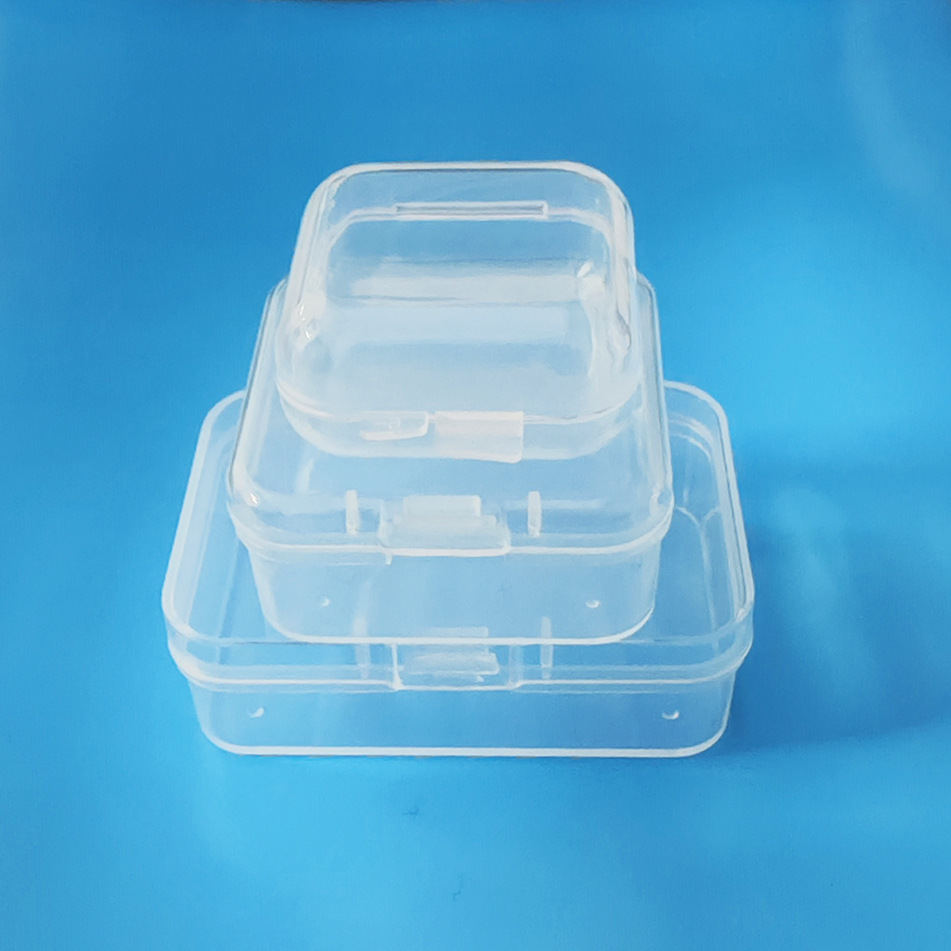PP plastic transparent packaging box small material spare parts storage box hardware fishing gear jewelry earplug small box