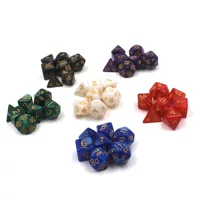 Трансграничный источник RPG многогранные кости/кости (7 штук/группа) DND запустить группу кости Жемчужный узор серии