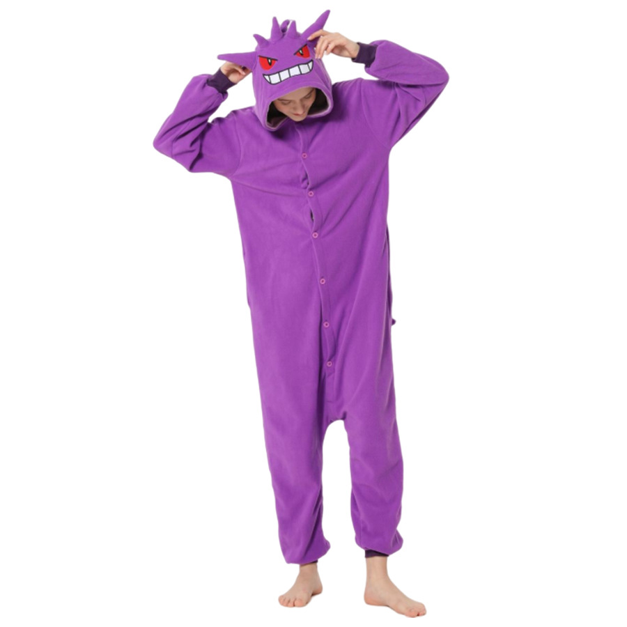 Cross-border Amazon polar fleece artifact Baby series Halloween cartoon animal one-piece pajamas couple pajamas