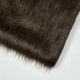 7cm faux fox fur dark brown 600G * 1.6 m width