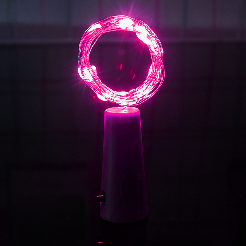 Factory direct supply led copper wire lamp Bar Cafe creative ornaments Christmas Holiday Decoration lamp bottle stopper lamp string