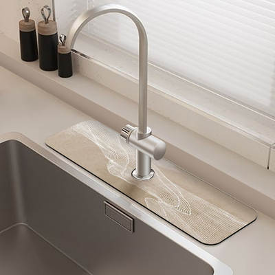 Modern simple faucet wash basin absorbent pad table mat bathroom sink absorbent wash table waterproof pad