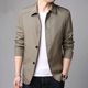 2020 Spring and Autumn Middle-aged Coat Men's Jacket Men's Coat Jacket Collar Button Men's Dad