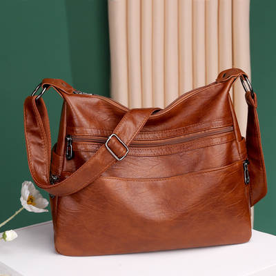 Foreign trade Women's bag 2021 New European and American fashion large capacity soft leather shoulder messenger bag ladies backpack manufacturers wholesale